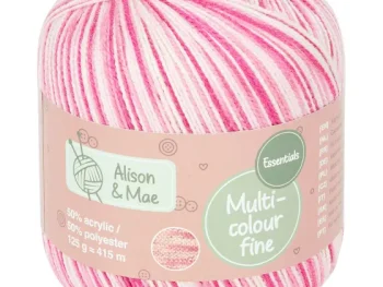 Hot Alison & Mae Essentials Haakgaren Fine Blauw,Geel,Groen,Paars,Roze,Wit