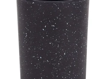 Hot Cascata Badkamerbeker Met Marmerlook Zwart,Grijs,Wit