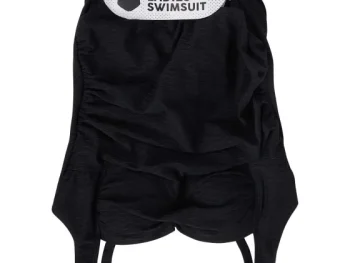 Fashion Merk Badpak Print,Zwart