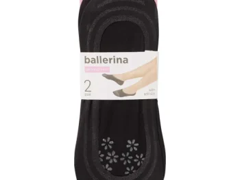 Fashion Lotto Ballerina-Footies Zwart