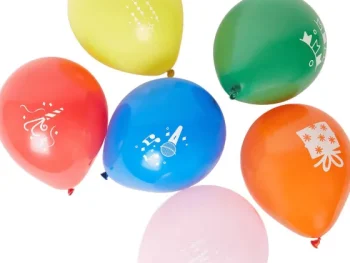 Hot Merk Ballonnen Met Print Blauw,Groen,Meerkleurig,Rood
