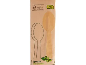 Outlet Merk Bamboe Lepels Bruin