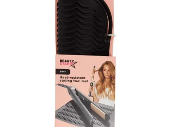 Best Head & Shoulders Beauty Star Hittebestendige Stylingtoolmat 2-In-1 Zwart,Roze