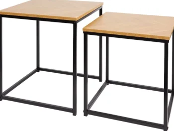 Clearance Merk Bijzettafelset Beige,Bruin