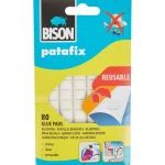 Clearance Bison Patafix Plakgum Wit