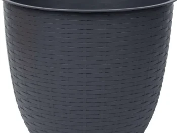 Outlet Merk Bloempot Dijon Taupe,Zwart