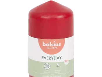 New Bolsius Stompkaars Rood,Wit