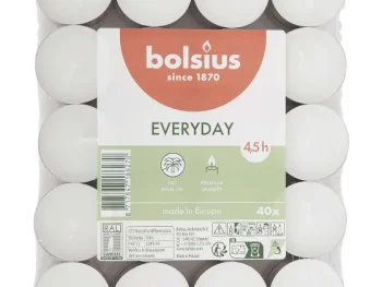 Clearance Bolsius Theelichten Wit