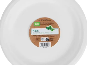 New Merk Borden Van Bagasse Wit