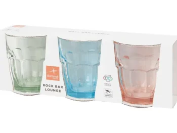 Clearance Bormioli Rocco Waterglazen Rock Bar Lounge Meerkleurig