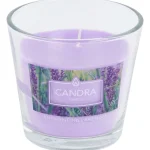 Fashion Candra Geurkaars In Glas Paars,Roze