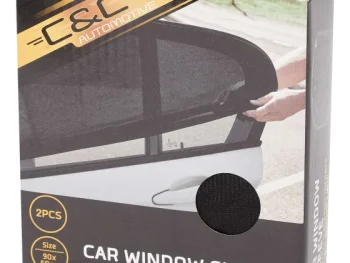 Sale C&C Autoraam-Sokken Zonbescherming Zwart