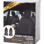 Discount C&C Autostoelhoezenset Voorstoel Zwart