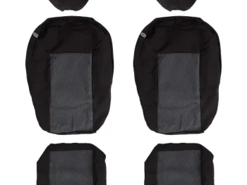 Discount C&C Autostoelhoezenset Voorstoel Zwart