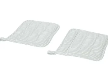 New Hotel Royal Chambray Pannenlappen Print,Rood,Zwart