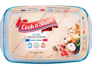 Outlet Big Jeff Cook 'N Share Ovenschaal Transparant