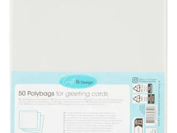 Hot Office Essentials Craft & Design Opbergzakjes Voor Wenskaarten Transparant
