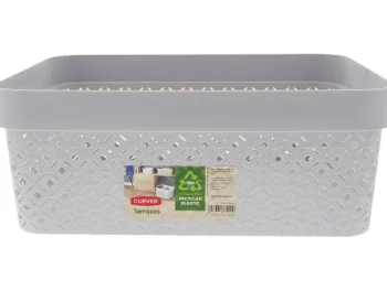 Fashion Curver Opbergmand Terrazzo Zwart,Grijs,Wit