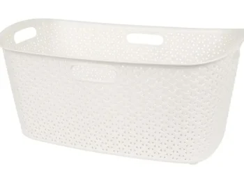Clearance Curver Rattan Wasmand Zwart,Wit