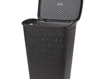 Hot Curver Rattan Wasmand Zwart,Wit