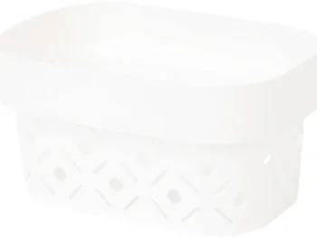 New Curver Terrazzo Mand Zwart,Grijs,Wit