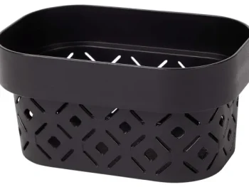 New Curver Terrazzo Mand Zwart,Grijs,Wit