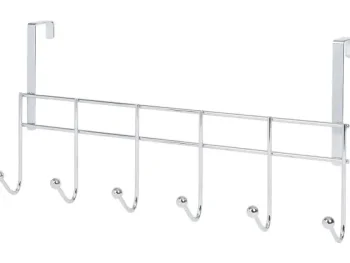 Online FERM Deurkapstok Zilver,Zwart