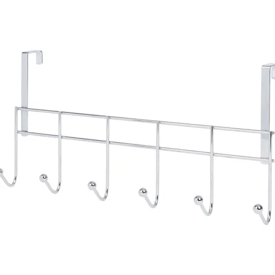 deurkapstok-XNhZSeGg-1.webp Online FERM Deurkapstok Zilver,Zwart