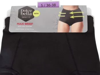 Clearance Dolce Bella Maxi-Slip Zwart