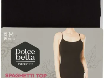 Discount Dolce Bella Spaghetti-Top Zwart