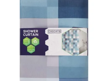 Fashion Cascata Douchegordijn Grijs,Print,Zwart