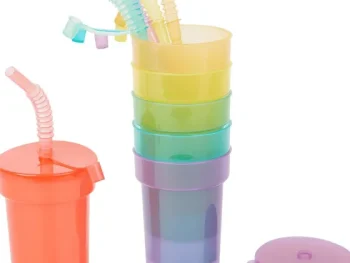 Online Royal Leerdam Drinkbekers Met Rietjes Meerkleurig