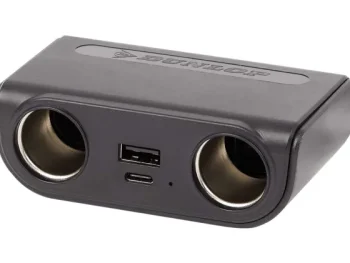 Online Dunlop Dubbele Auto-Stekkerdoos Zwart