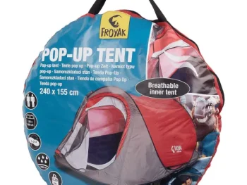 Outlet Froyak Pop-Up Tent Blauw,Rood