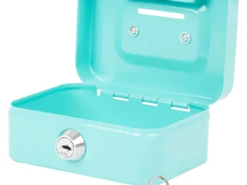 Hot Office Essentials Geldkist Blauw,Grijs,Roze,Zwart