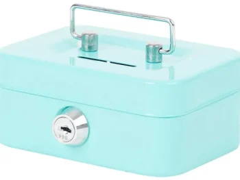 Hot Office Essentials Geldkist Blauw,Grijs,Roze,Zwart