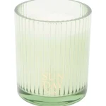 Hot Candra Geurkaars In Glas Zwart,Groen,Oranje,Geel