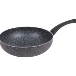 New Tomado Granite Stone Wokpan Zwart