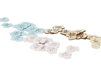 Online Disney Hobby Flora Houten Bloemen Beige,Blauw,Geel,Paars,Roze