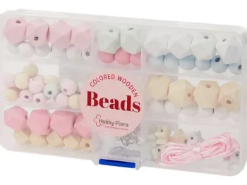 Outlet Disney Hobby Flora Houten Kralen Blauw,Roze