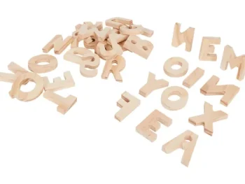 Hot Mini Matters Hobby Flora Houten Letters Beige