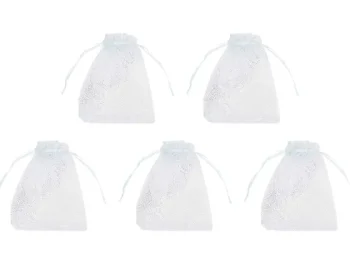 Outlet Merk Hobby Flora Organza Zakjes Blauw,Geel,Grijs,Oranje,Roze,Zwart