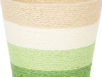 Best Merk Home Accents Bloemenmand Met Strepen Grijs,Groen,Oranje,Roze