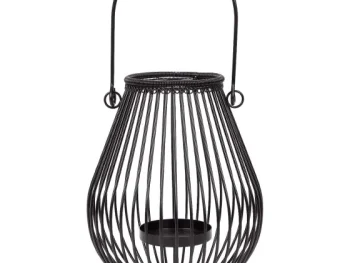 Fashion Merk Home Accents Metalen Lantaarn Zwart,Wit