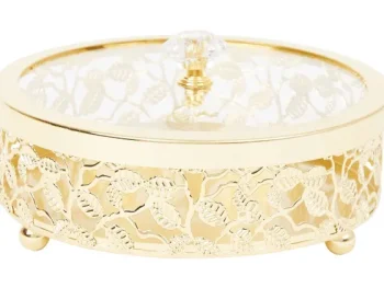 New Merk Home Accents Metalen Opbergdoosje Goud,Zilver