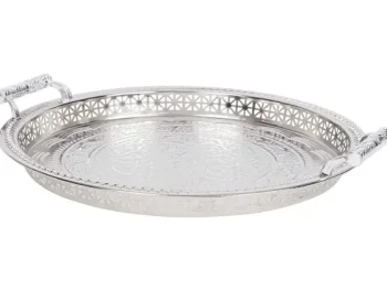 Sale Staub Home Accents Rond Dienblad Zilver