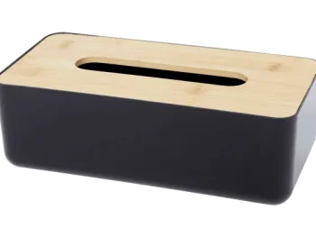 Hot Merk Home Accents Tissuebox Wit,Zwart