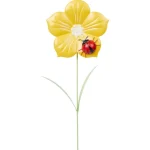 Outlet Merk Home Accents Tuinsteker Bloem Roze,Rood,Geel