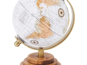 Sale Merk Home Accents Wereldbol Print