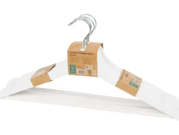 Clearance Merk Houten Kledinghangers Zwart,Wit